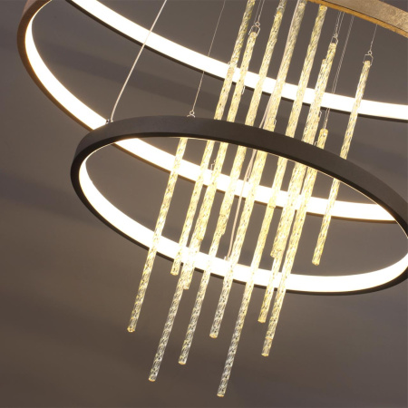 Подвесной св-к LED 4000K 113W 220V MONICA золотистый/стекло/металл ODEON LIGHT