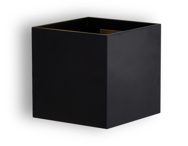 Настенный светодиодный светильник FW138 BK/S черный/песок LED 3000K 10W 100*100*100 Ambrella Light