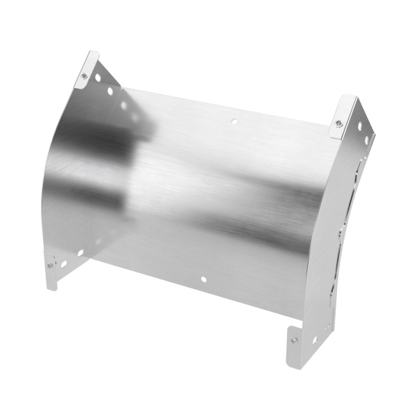 Угол вертикальный внешний 45 градусов 100х400, 1,5 мм, AISI 304 в комплекте с крепежными элементами и соединительными пластинами,необходимыми для монт