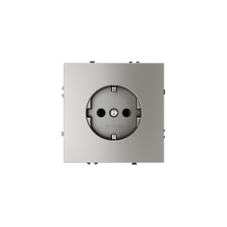 Розетка встраиваемая Voltum S70 с заземлением 16А, (шелк)