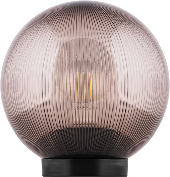 Светильник садово-парковый Feron НТУ 02-60-205 шар ПМАА E27 230V, призма дымчатый