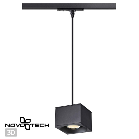 Св-к трековый,провод 1.2м IP20 LED 4000К 12W 220V черный PATERA B NOVOTECH