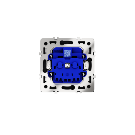 Розетка встраиваемая Voltum S70 с заземлением, защитными шторками и крышкой 16А, (графит)