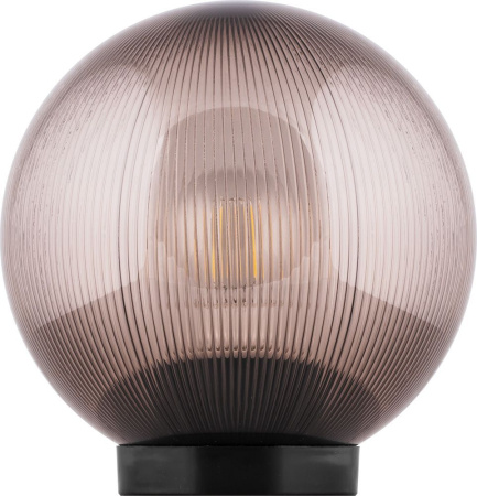 Светильник садово-парковый Feron НТУ 02-60-205 шар ПМАА E27 230V, призма дымчатый