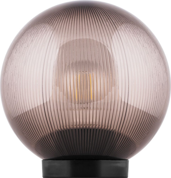 Светильник садово-парковый Feron НТУ 02-60-255 шар ПМАА E27 230V, призма дымчатый