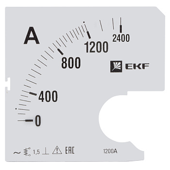 Шкала сменная для A721 1200/5А-1,5 PROxima EKF