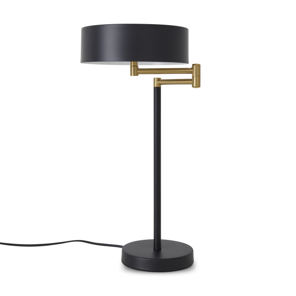 Настольный светильник 2*E14 60Вт Черный и Латунь IP20 Izza FR4008TL-02BBS Freya