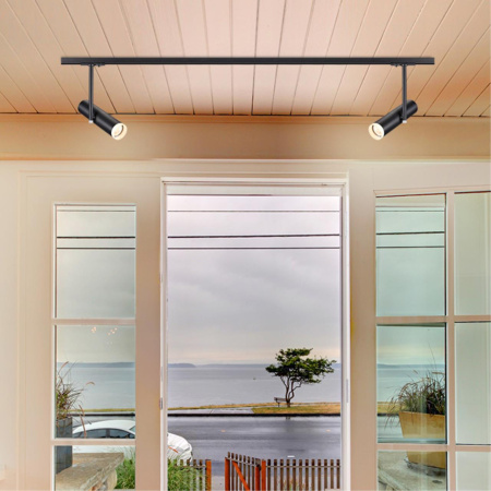 Св-к трековый однофазный IP20 GU10 50W 220V BATRA черный NOVOTECH