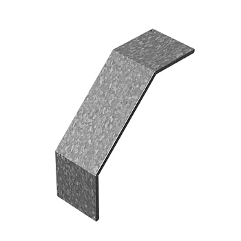 Крышка к углу внешнему для лестничного лотка НЛО 600, толщ. 1,0 мм, гор. цинк Ostec