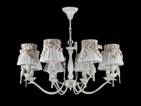 Люстра 8*E14 40Вт Белый Антик IP20 Bird ARM013-08-W Maytoni
