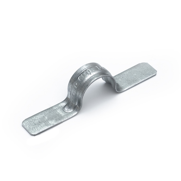 Скоба металлическая двухлапковая СМД d19-20 мм для монтажного пистолета (без отверстий) (100 шт/уп) Промрукав