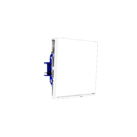 Выключатель встраиваемый Voltum S70 одноклавишный с подсветкой 10А, (белый глянцевый)