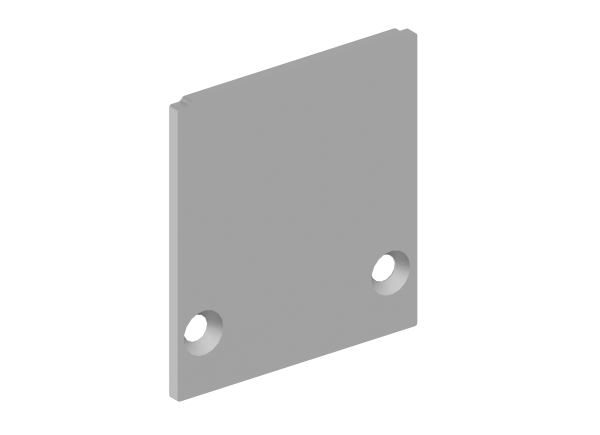 Donel Боковая глухая заглушка для профиля DN18506 Цвет:Анодированное серебро,Серия:DN8ALE