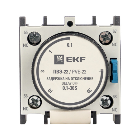 Приставка выдержки времени отключения ПВЭ-22 0,1-30сек NO+NC PROxima EKF