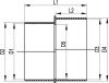 Переходник для двустенных труб, полипропилен, д.90-110мм DKC