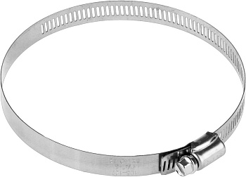 Хомуты НХ-12П, нерж. сталь, просечная лента 12.7 мм, 105-127 мм, 2 шт, Профессионал ЗУБР