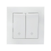 Валенсия Выключатель 2-кл, 10А белый проходной EKF