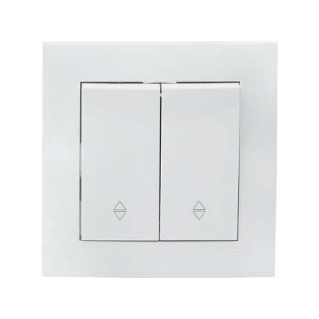 Валенсия Выключатель 2-кл, 10А белый проходной EKF