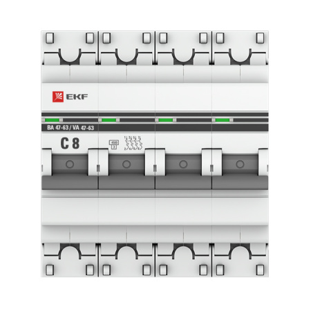 Выключатель автоматический ВА МОД 4П 8А С 4,5кА PROxima EKF