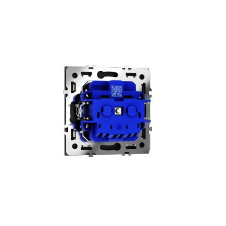 Розетка встраиваемая Voltum S70 с заземлением 16А, (титан)