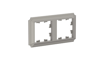 ATLASDESIGN ANTIQUE 2-постовая РАМКА, универсальная, ШАМПАНЬ Schneider Electric