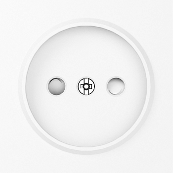 Donel A07 глянцевый белый накладка для розетки без заземления, со шторками 16A 250 В~,серия DB