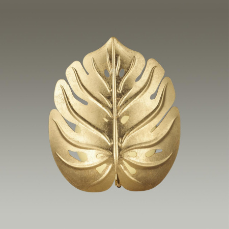 Бра G9 2*5W JUNGLE золотистый/белый/стекло B ODEON LIGHT