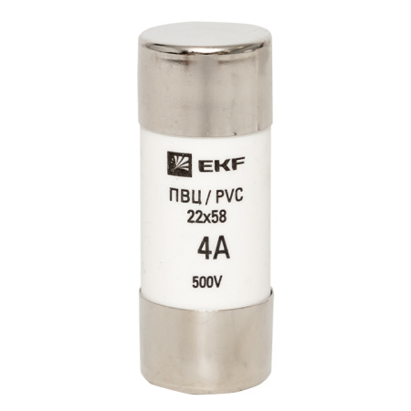 Плавкая вставка цилиндрическая ПВЦ (22х58) 4А PROxima EKF
