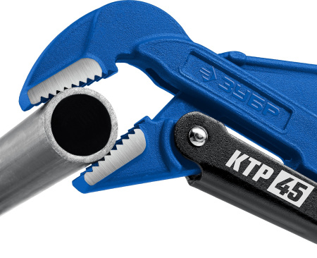 КТР-45, №1, ключ трубный, изогнутые губки ЗУБР