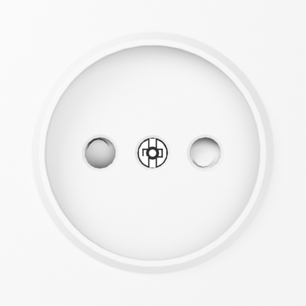 Donel A07 глянцевый белый накладка для розетки без заземления, со шторками 16A 250 В~,серия DB