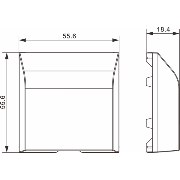Donel A07 матовый кремовый кабельный вывод, серия DB