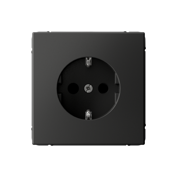 ARTGALLERY РОЗЕТКА с заземлением со шторками, 16А, механизм, БАЗАЛЬТ Systeme Electric