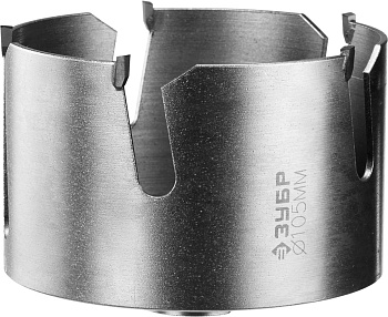 ПРОУНИВЕРСАЛ 105мм, коронка с твердосплавными резцами ЗУБР