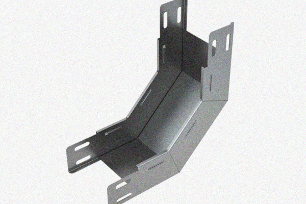 Лоток замковый глухой КПЗГ 100х100-45 УХЛ1 для поворота трассы вверх на 45, горячее цинкование S1,5