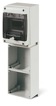 Корпус на 6 модулей и 2 поста с основанием 136х125 мм. DKC