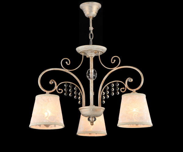 Потолочный светильник 3*E14 40Вт Белый с Золотом IP20 Lorette FR2406-PL-03-WG Freya