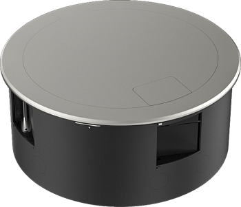 Donel Лючок в пол 12 мод. (4 мод. 45х45 мм. + 4 мод. 22.5х45 мм.) круглый, верт. установка, металл