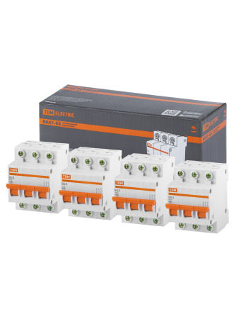 Выключатель автоматический ВА МОД ВА47-63 3П 63А 4,5кА В TDM