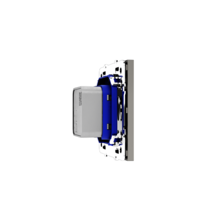 Розетка телевизионная встраиваемая Voltum S70 оконечная TV+SAT, (кашемир)