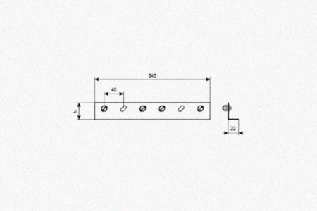 Соединитель лотковый замковый СЛЗх150х1,0 УТ1,5, оцинкованный лист, S1,0