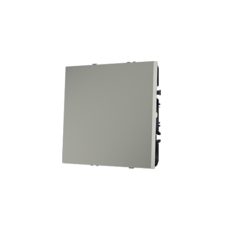 Выключатель встраиваемый Voltum S70 одноклавишный 10А, (сталь)