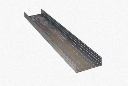 Лоток перфорированный ЛМ 100х80х3000, без покрытия, S1,5