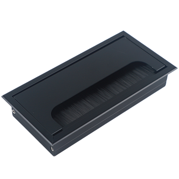 Donel Кабельный громмет (лючок) в стол, 160*80мм, цвет: черный