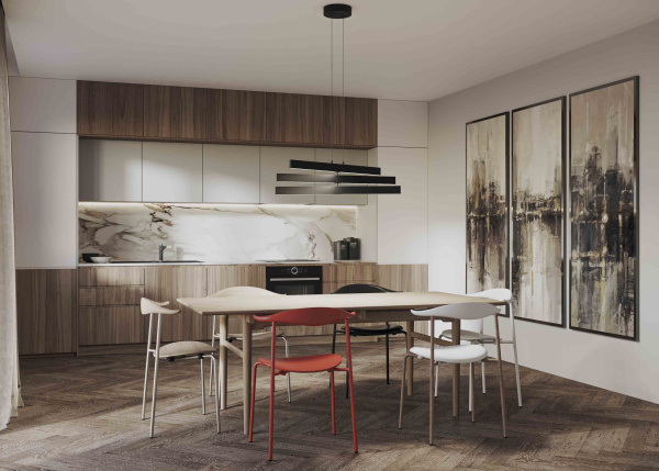 Подвесной светильник 3*LED 48Вт Черный IP20 Origami MOD163PL-L38B4K Maytoni