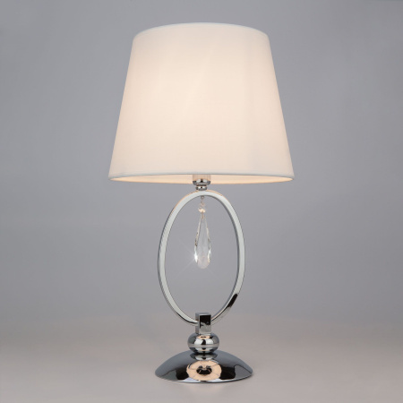 Настольная лампа с абажуром 1*E14 60Вт хром IP20 Madera (01055/1 хром) Eurosvet