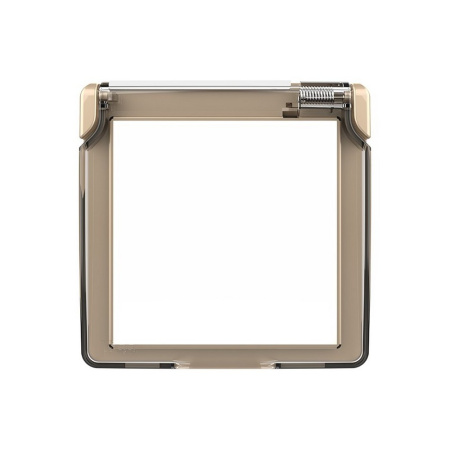 Влагозащитная крышка для розетки золотая Livolo