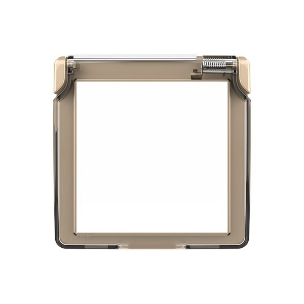 Влагозащитная крышка для розетки золотая Livolo