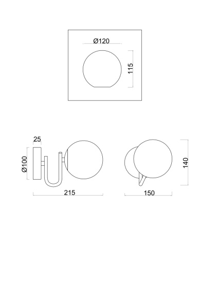 Настенный светильник (бра) 1*E14 40Вт Хром IP20 Galaxy FR5013WL-01CH Freya