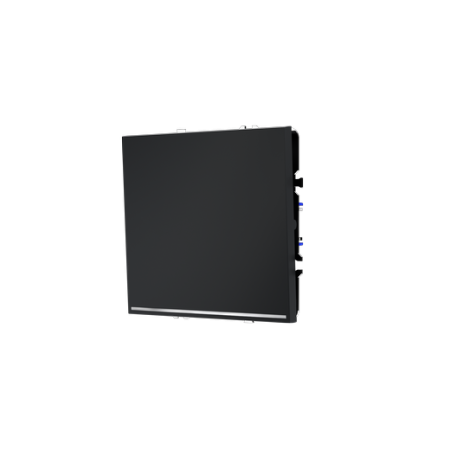 Проходной переключатель встраиваемый Voltum S70 одноклавишный с подсветкой 10А, (графит)