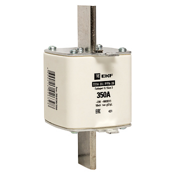 Плавкая вставка ППН-39 630/350А габарит 3 PROxima EKF